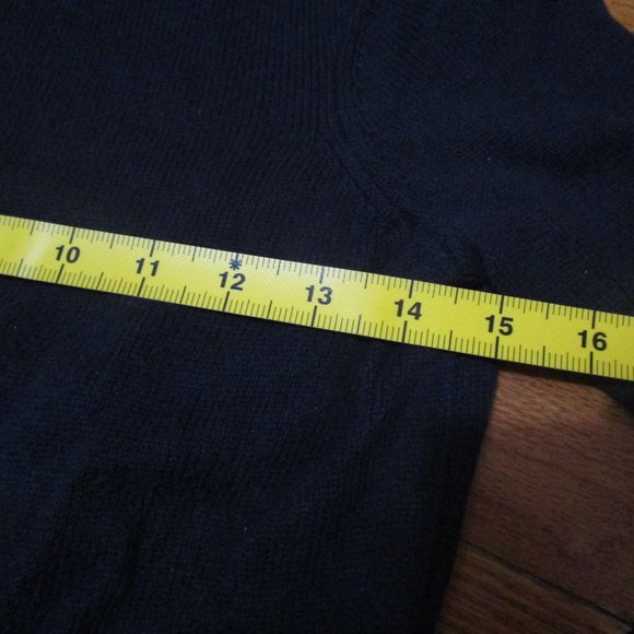 French Connection Women's Alexa Ruffle Trim Sweater Blue XS EUC - Picture 4 of 9